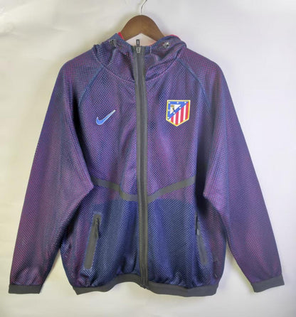 Atletico Madrid 2026 Reversible Walkout Top - Royal Blue/Red - front view