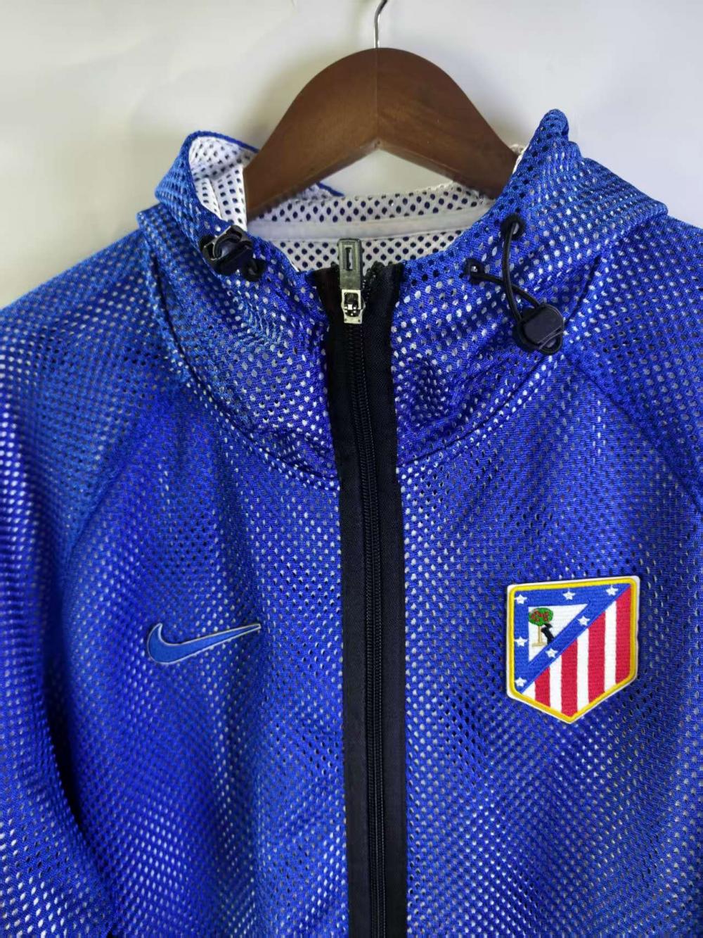 Atletico Madrid 2026 Reversible Walkout Top - Blue/White - front view