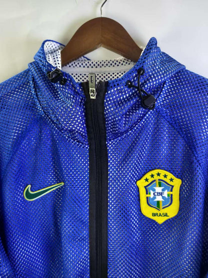 Brazil 2026 Reversible Walkout Top - Blue/White - front view