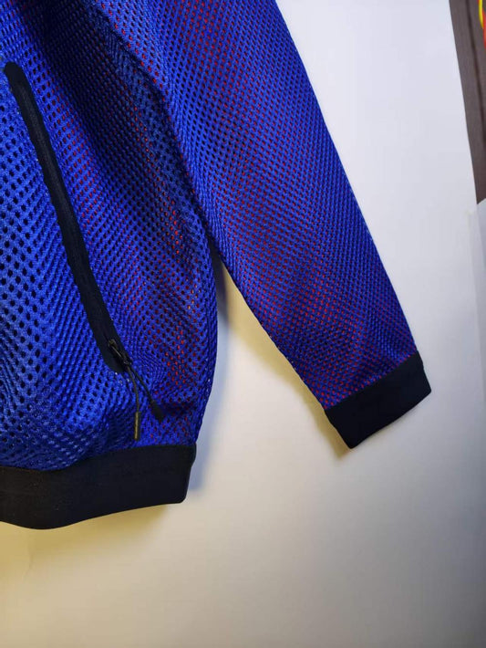 Netherlands 2026 Reversible Walkout Top - Blue/Red - back view