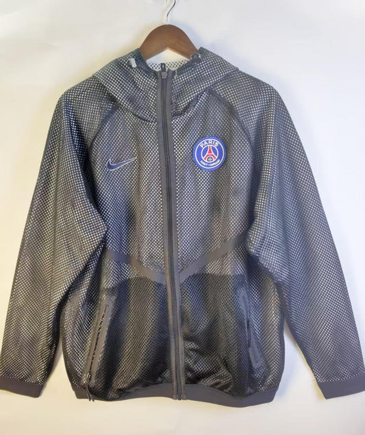 Paris Saint-Germain 2026 Reversible Walkout Top - Black/White - front view