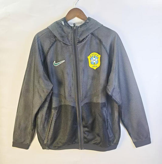 Brazil 2026 Reversible Walkout Top - Black/White - front view