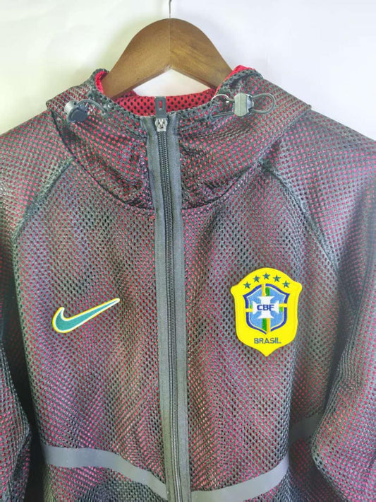 Brazil 2026 Reversible Walkout Top - Black/Red - front view