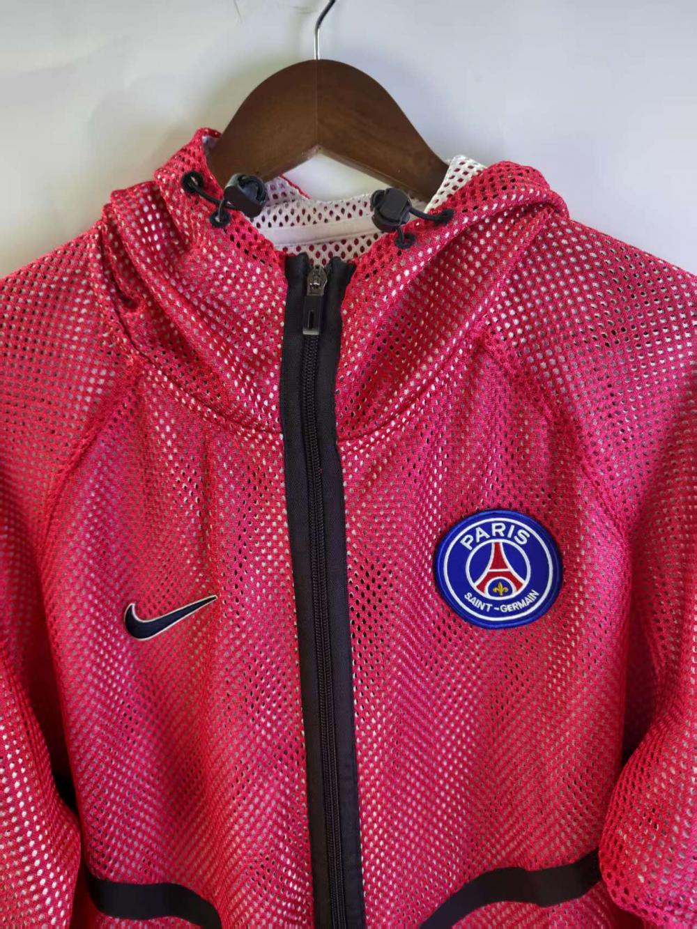 Paris Saint-Germain 2026 Reversible Walkout Top - Red/White - front view