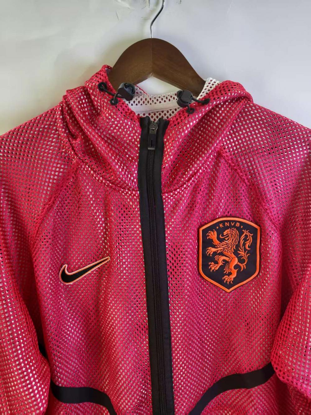 Netherlands 2026 Reversible Walkout Top - Red/White - front view