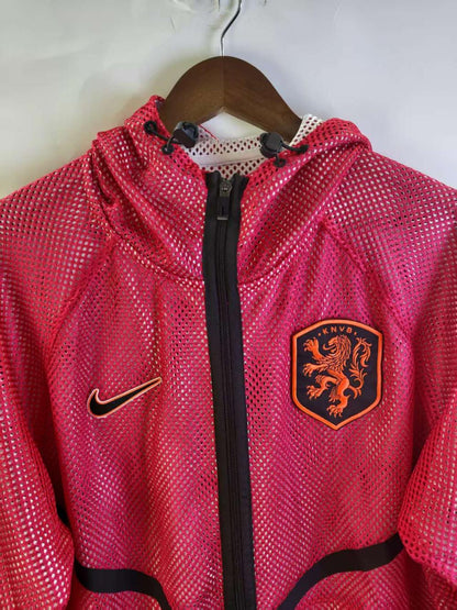 Netherlands 2026 Reversible Walkout Top - Red/White - front view