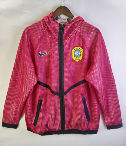 Brazil 2026 Reversible Walkout Top - Red/White - front view