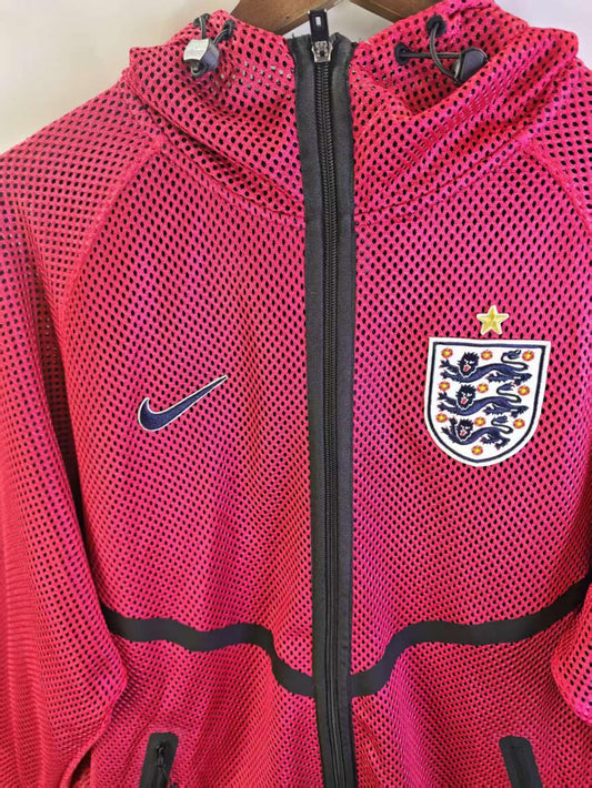 England 2026 Reversible Walkout Top - Red/Black - front view