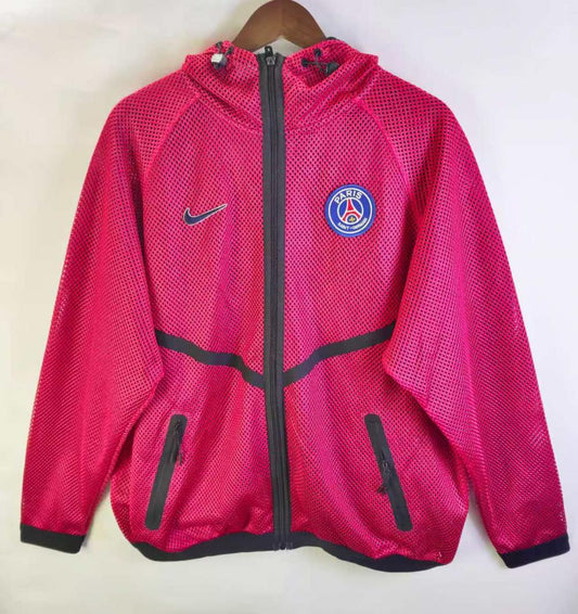 Paris Saint-Germain 2026 Reversible Walkout Top - Red/Black - front view