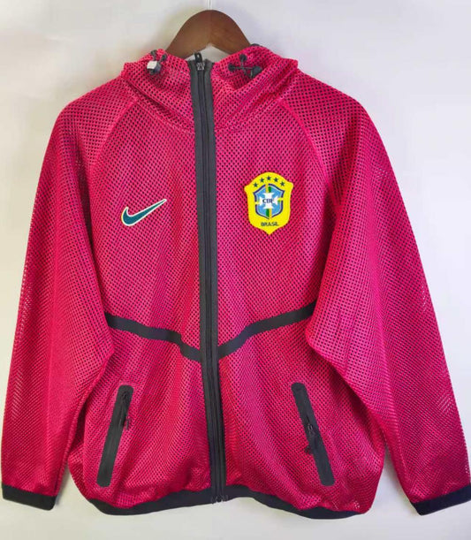 Brazil 2026 Reversible Walkout Top - Red/Black - front view