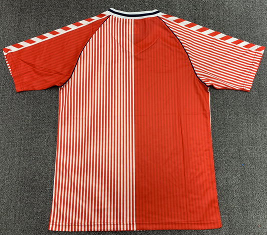 Denmark 1986 Home Retro Jersey - back view