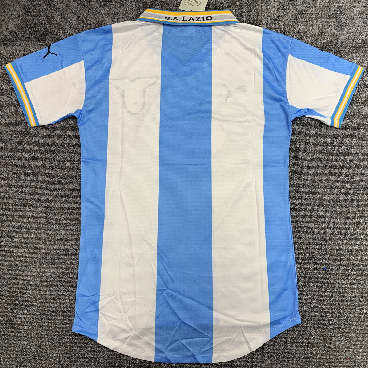 Lazio 1999/00 Home Blue and White Retro Jersey - back view