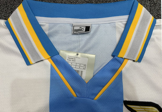 Lazio 1999/00 Home Blue and White Retro Jersey - front view