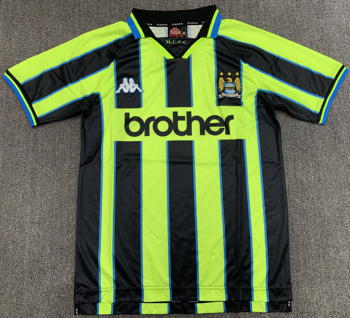 Manchester City 1998/99 Away Retro Jersey - front view