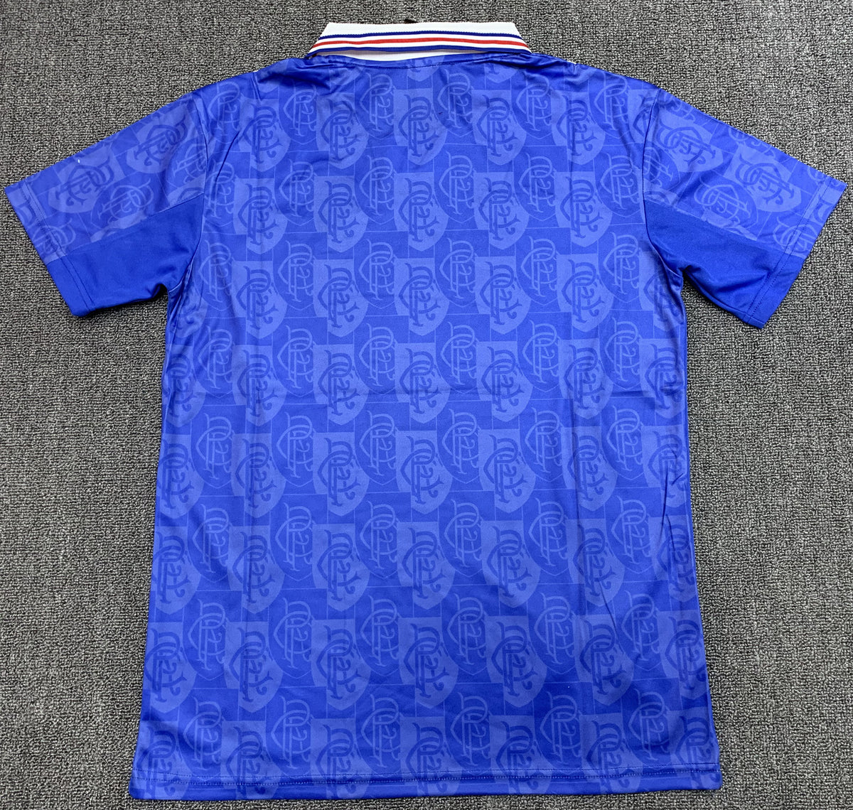 Rangers 1996/97 Home Retro Jersey - back view