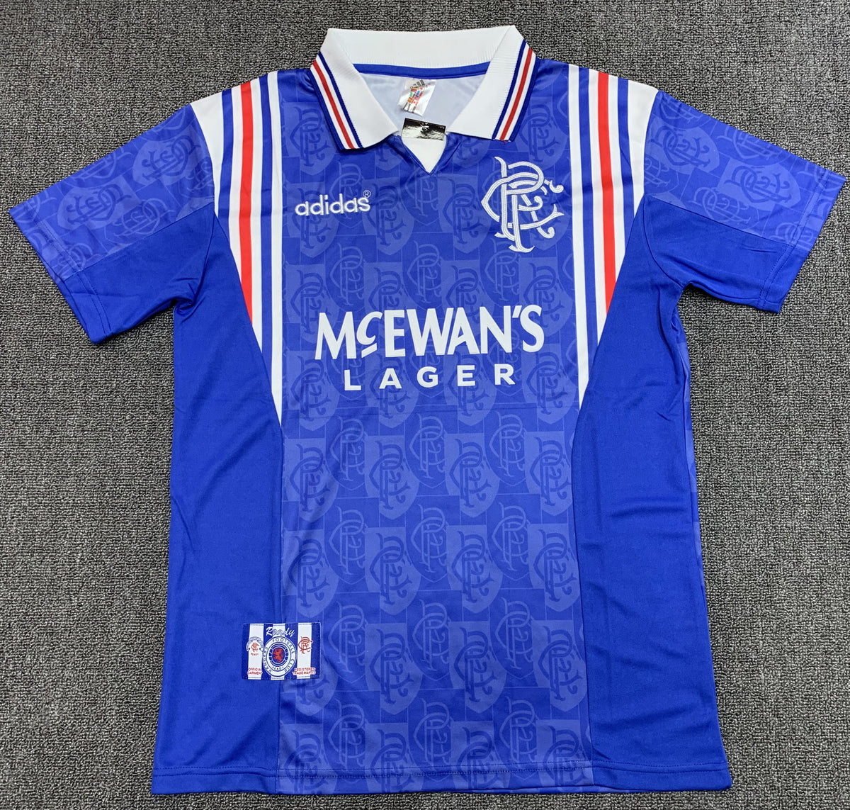 Rangers 1996/97 Home Retro Jersey - front view
