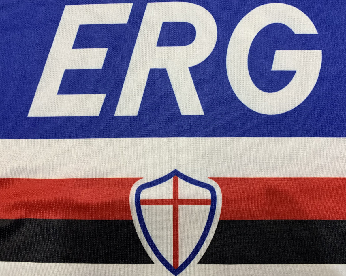 Sampdoria 1990/91 Home Retro Jersey - detail view