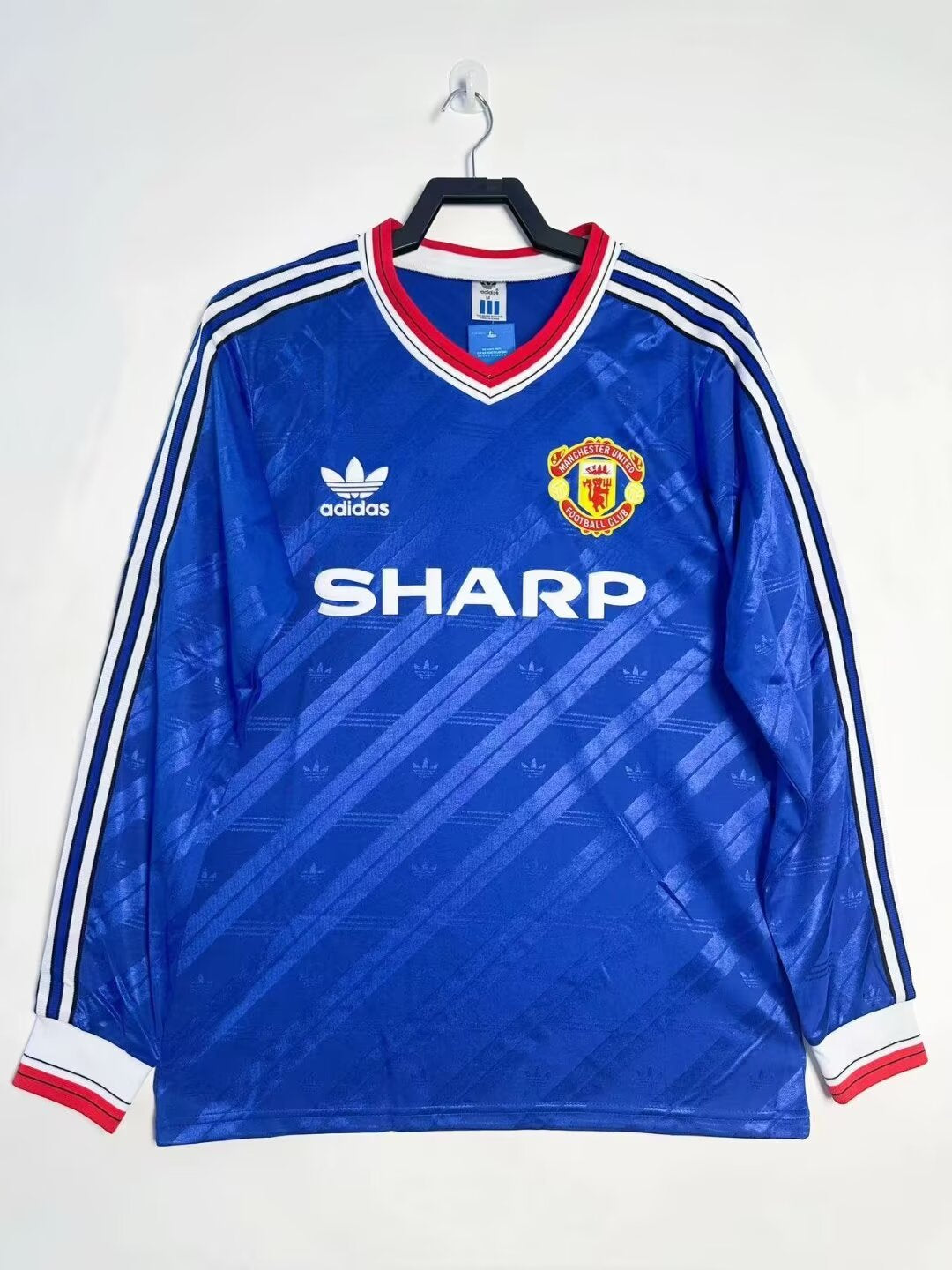 Manchester United 1986/88 Third Long Sleeve Retro Jersey - front view