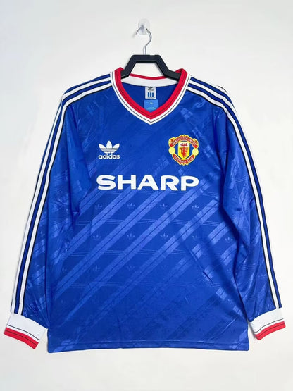 Manchester United 1986/88 Third Long Sleeve Retro Jersey - front view