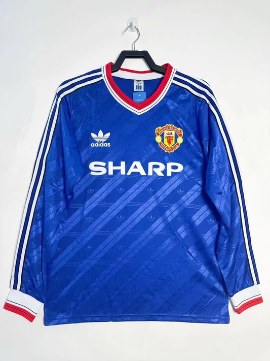 Manchester United 1986/88 Third Long Sleeve Retro Jersey - front view