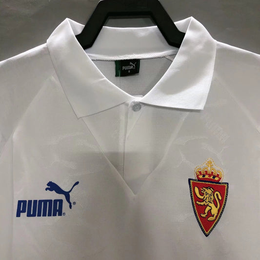 Real Zaragoza 1995 Home Retro Jersey - front view