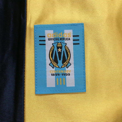 Marseille 1998/99 Away Gold Retro Jersey - detail view