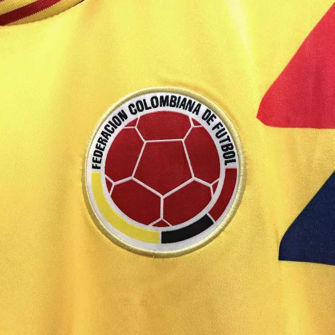 Colombia 1990 Home Retro Jersey - detail view