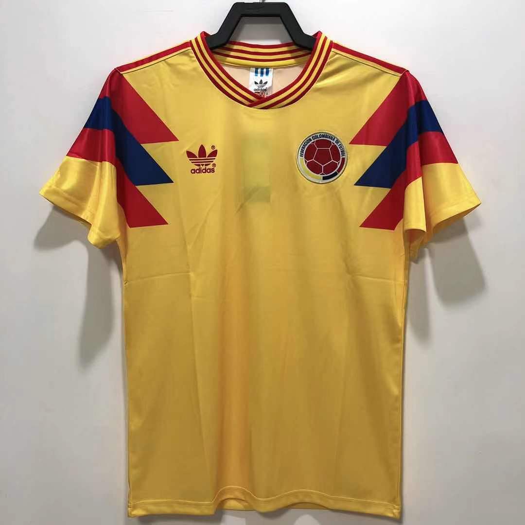 Colombia 1990 Home Retro Jersey - front view