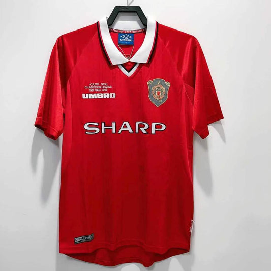 Manchester United 1999/00 Home Retro Jersey - front view