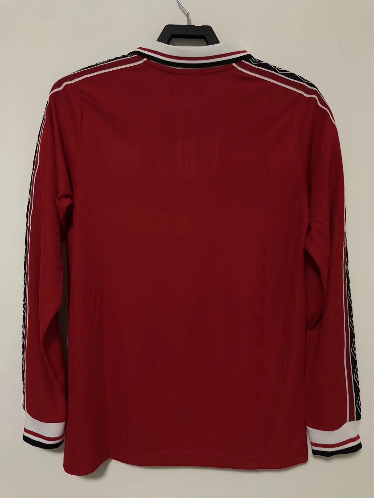 Manchester United 1998 Home Long Sleeve Retro Jersey - back view