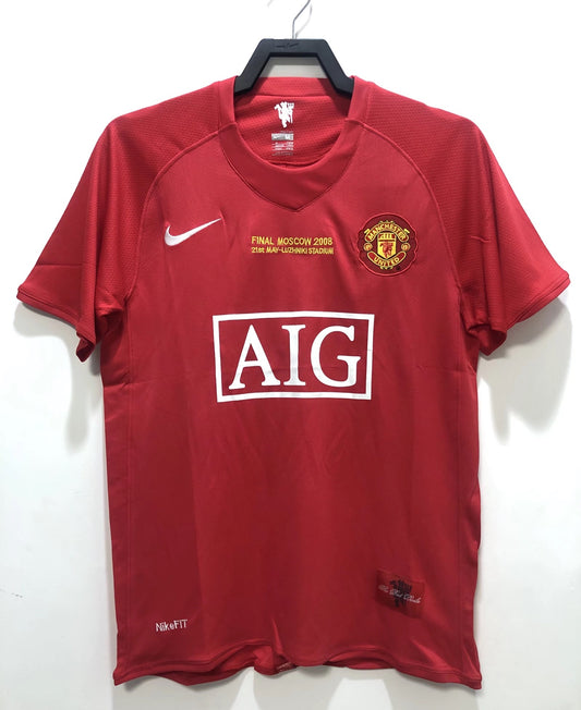 Manchester United 2007/08 Home Retro Jersey - front view