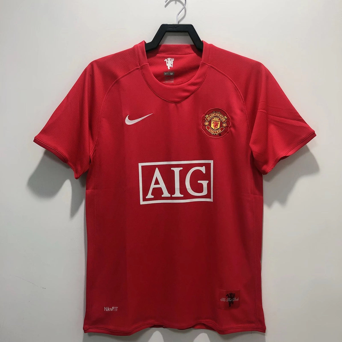 Manchester United 2007/08 Home League Edition Retro Jersey - front view