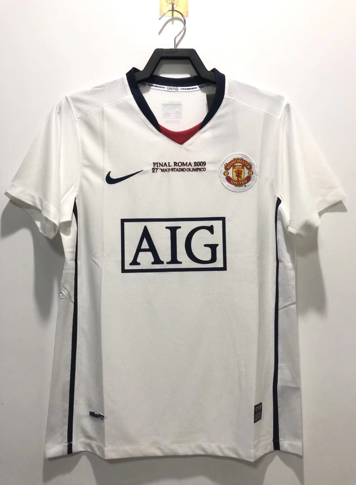Manchester United 2008/09 Away Champions League Edition Retro Jersey (96477054) - front view
