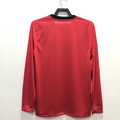 Manchester United 2010 Home Long Sleeve Retro Jersey - back view