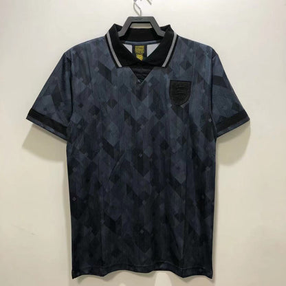 England 1990 Away No Badge Retro Jersey - front view