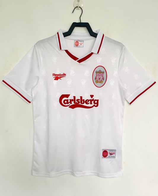 Liverpool 1996/97 White Retro Jersey - front view