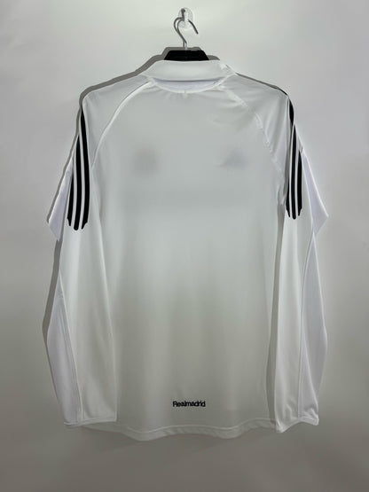 Real Madrid 2005/06 Home Long Sleeve Retro Jersey - back view